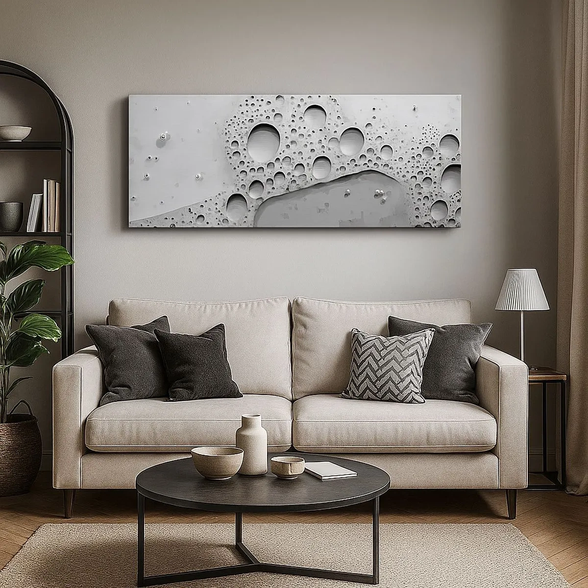 Impression sur toile - Image sur toile - Sentier de mousse - 100x40 cm