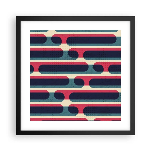 Affiche dans un cadre noir - Poster - En profondeur et sur l'avant - 40x40 cm