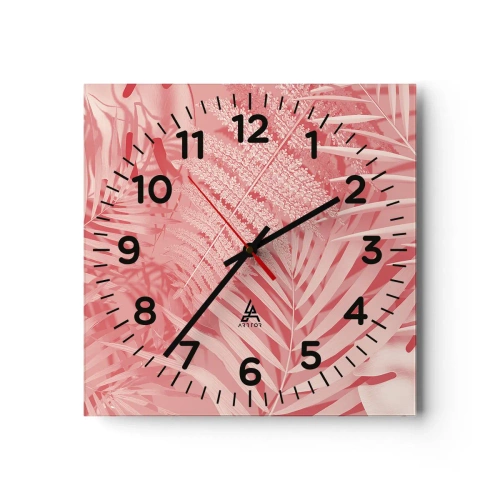 Horloge murale - Pendule murale - Concept de rose - 30x30 cm