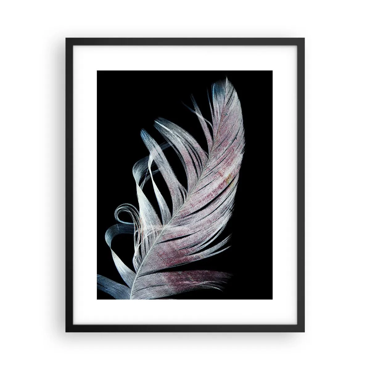 Affiche dans un cadre noir - Poster - Pensez au toucher - 40x50 cm