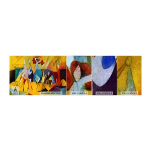 Échantillon De Papier Peint Standard Eco - Soleil - vie - joie - Animaux, Afrique, Cubisme - 100x30 cm