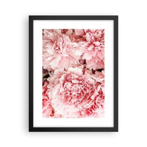 Affiche dans un cadre noir - Poster - Rêve rose - 30x40 cm