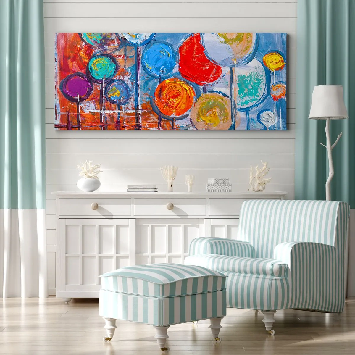 Impression sur toile - Image sur toile - Miracles sur le bâton - 100x40 cm