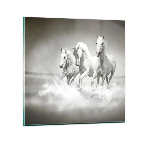 Impression sur verre - Image sur verre - La folie blanche - 30x30 cm