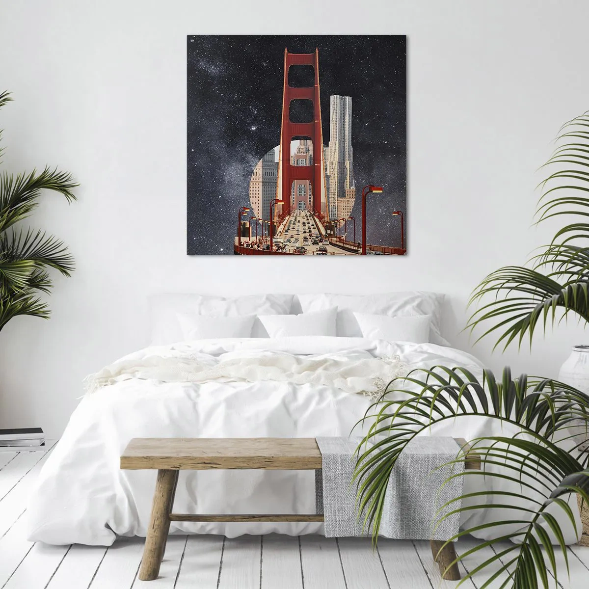 Impression sur toile - Image sur toile - Toujours au centre - 40x40 cm