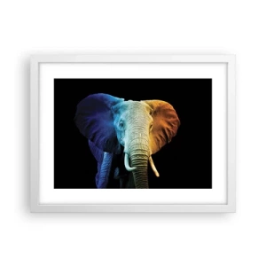 Affiche dans un cadre blanc - Poster - Excentrique, pas bizarre - 40x30 cm