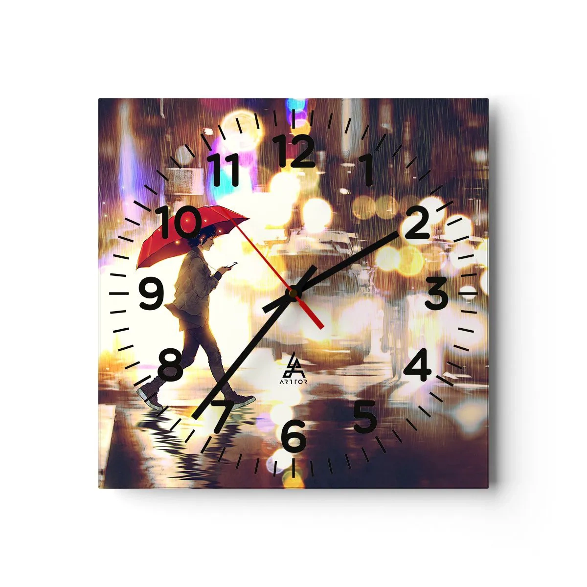 Horloge murale - Pendule murale - Et pourtant ensoleillé - 30x30 cm