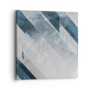 Impression sur toile - Image sur toile - Composition spatiale - mouvement gris - 40x40 cm