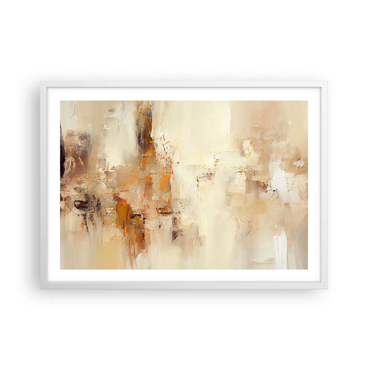 Affiche dans un cadre blanc - Poster - Âme de l'ambre - 70x50 cm