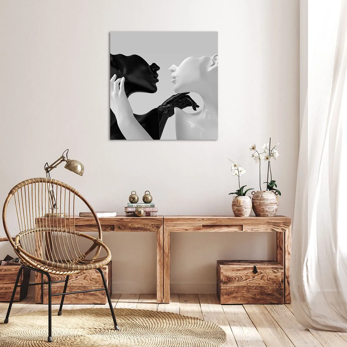 Impression sur toile - Image sur toile - Attraction - désir - 30x30 cm