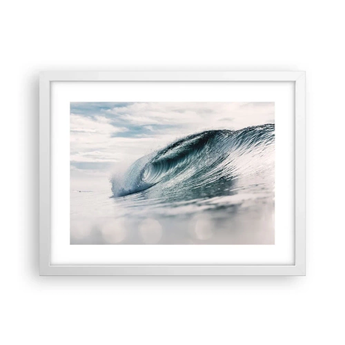 Affiche dans un cadre blanc - Poster - Pic d'eau - 40x30 cm