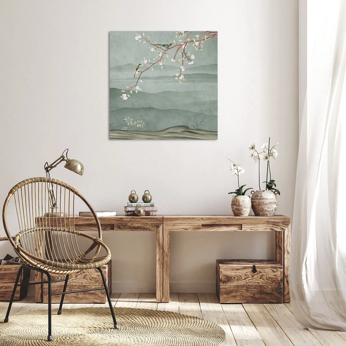 Impression sur toile - Image sur toile - Printemps oh c'est toi - 30x30 cm