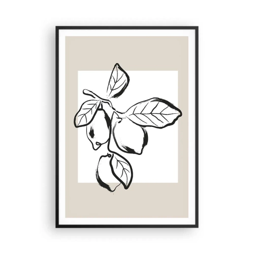 Affiche dans un cadre noir - Poster - Où mûrit le citron… - 70x100 cm