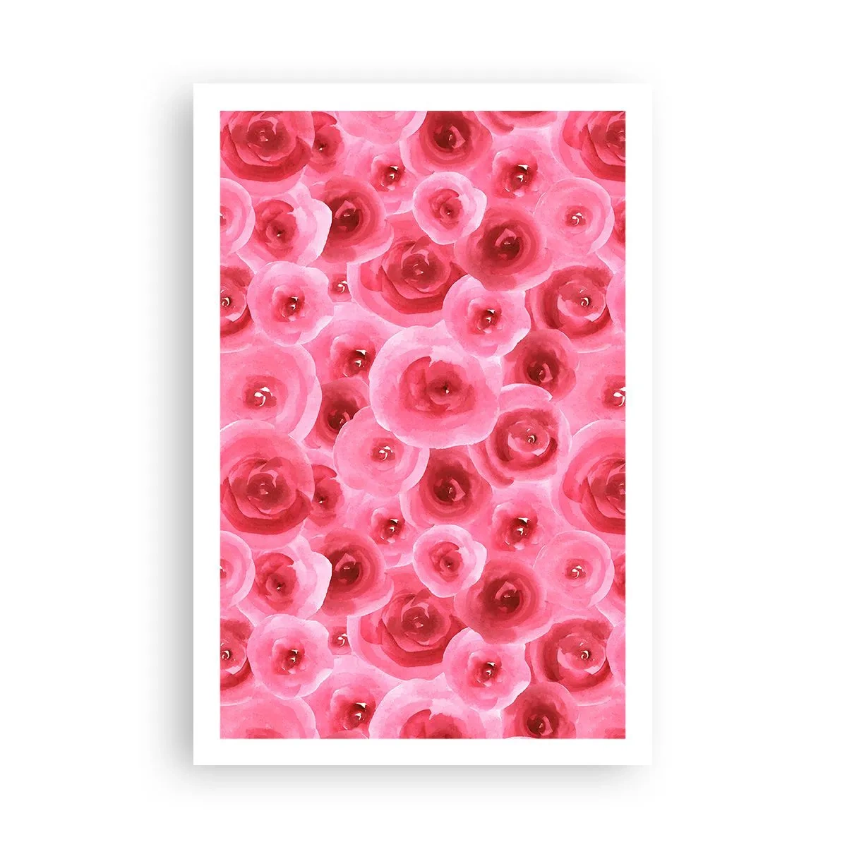 Affiche - Poster - Roses en-haut et en-bas - 61x91 cm