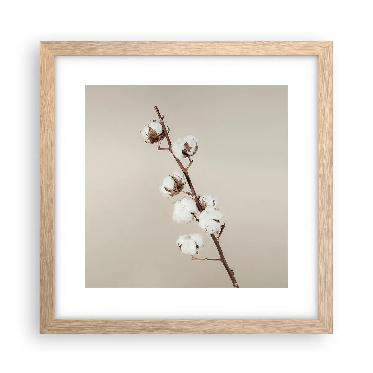 Affiche dans un chêne clair - Poster - A la source de la douceur - 30x30 cm