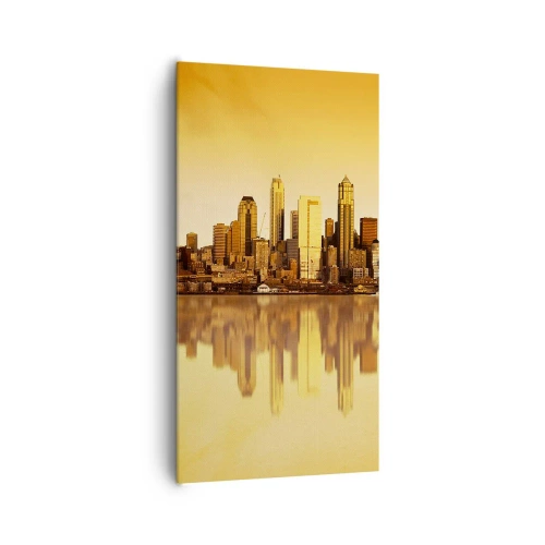 Impression sur toile - Image sur toile - Le silence de la métropole - 65x120 cm