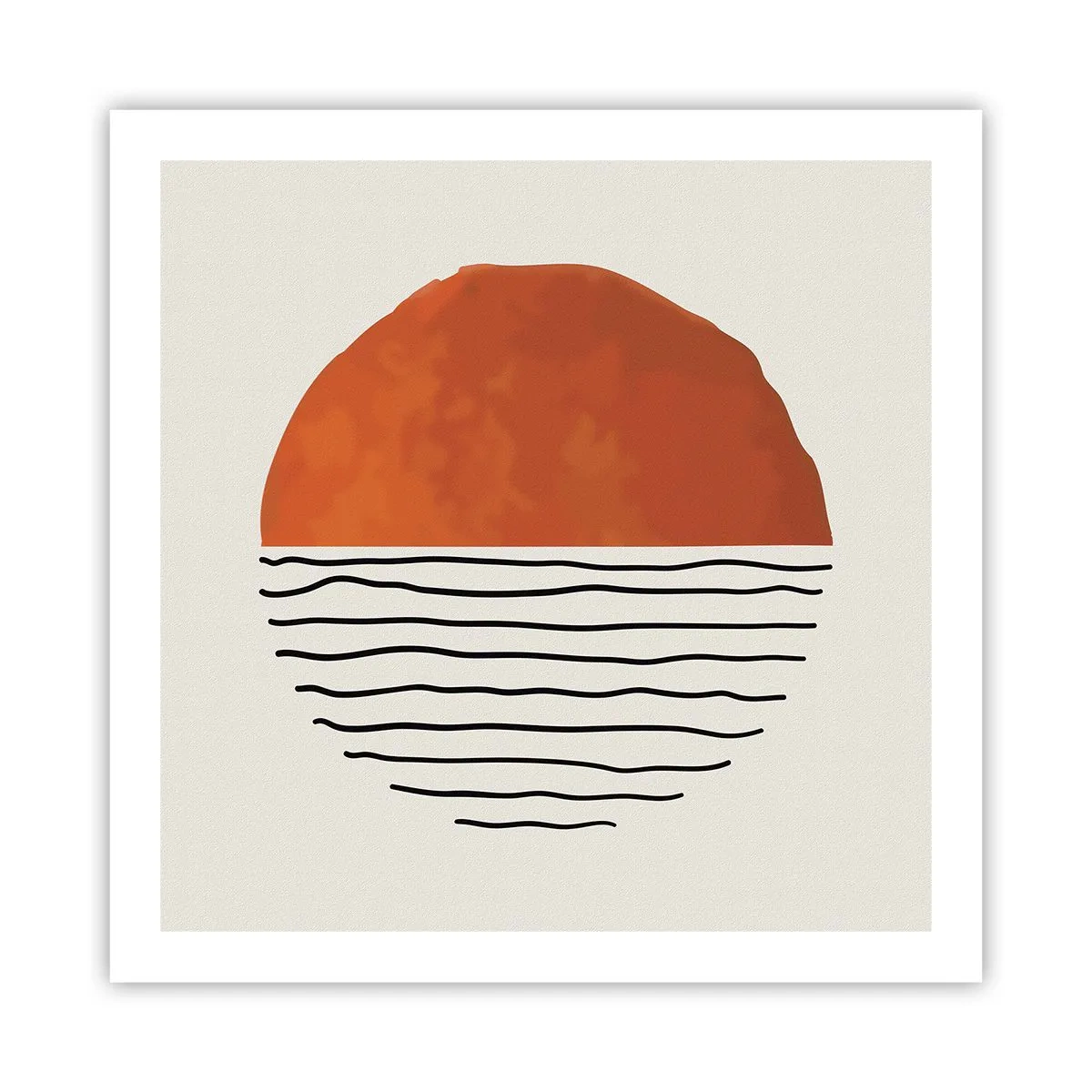 Affiche - Poster - Dans un climat japonnais - 60x60 cm