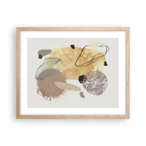 Affiche dans un chêne clair - Poster - Plumcologie appliquée - 50x40 cm