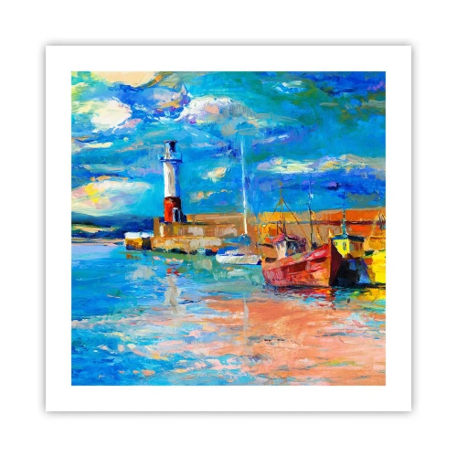 Affiche - Poster - Un après-midi dans la baie arc-en-ciel - 50x50 cm