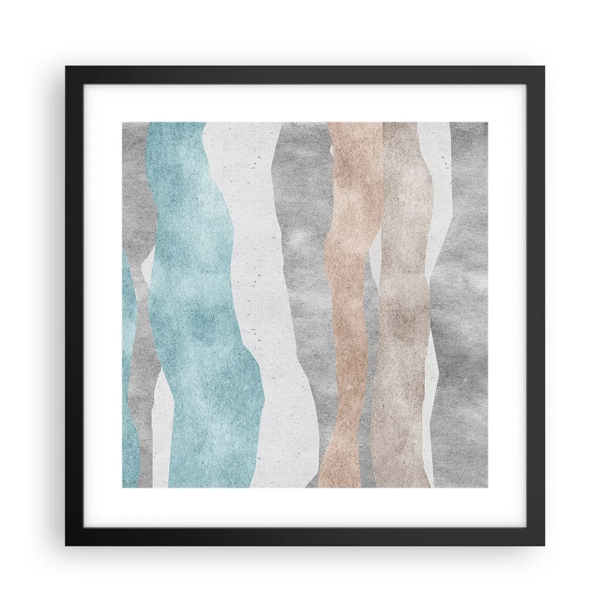 Affiche dans un cadre noir - Poster - Une étude de proximité - 40x40 cm