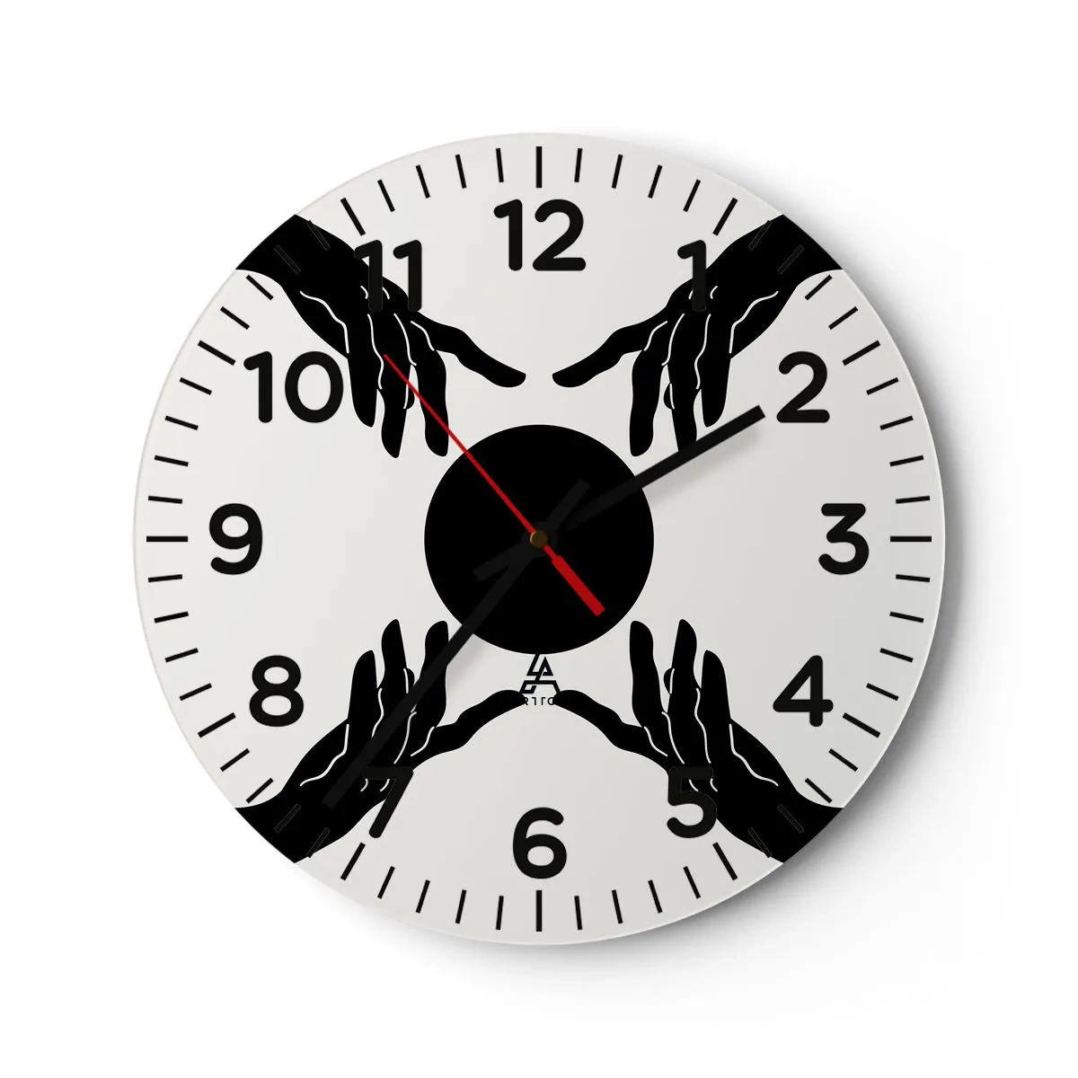 Horloge murale - Pendule murale - Signe secret - 30x30 cm