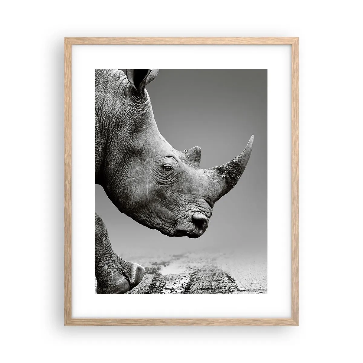 Affiche dans un chêne clair - Poster - Force inarrêtable - 40x50 cm