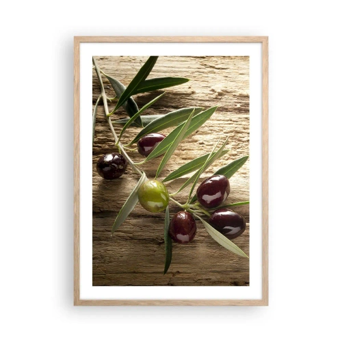 Affiche dans un chêne clair - Poster - Directement de la nature - 50x70 cm