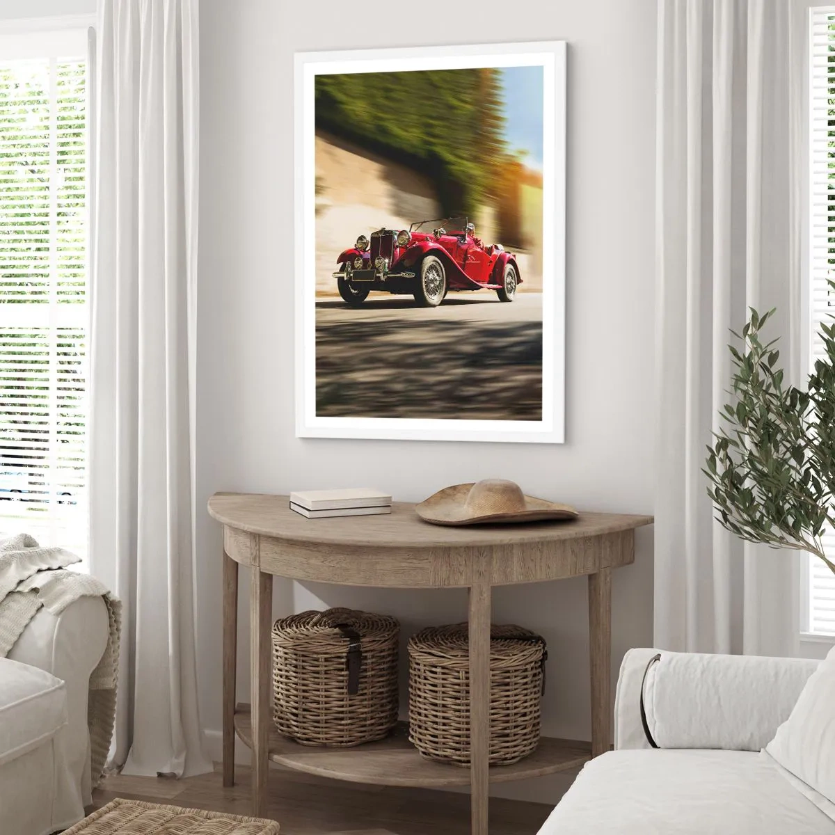 Affiche dans un cadre blanc - Poster - Plus belle que Nike de Samothrace - 61x91 cm