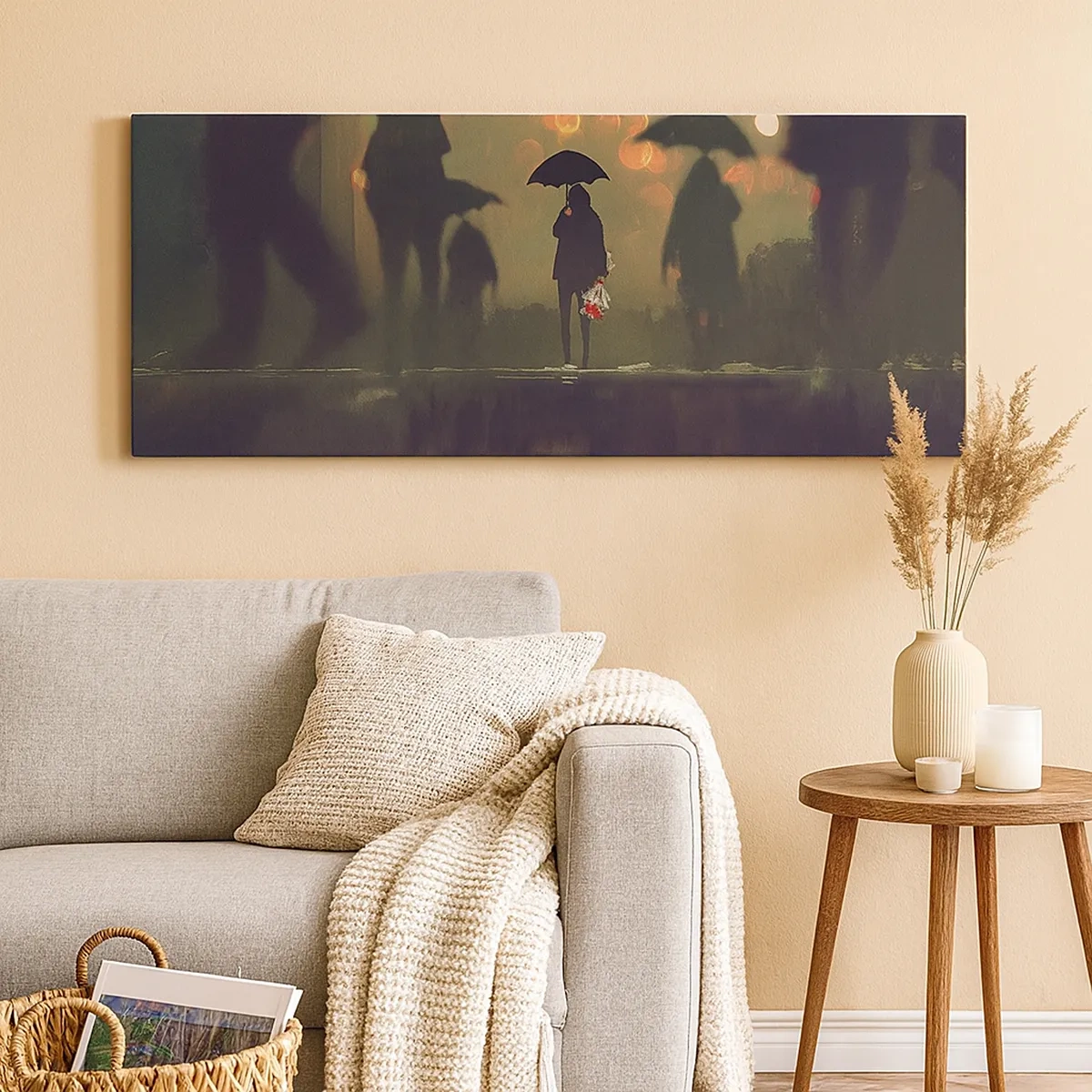 Impression sur toile - Image sur toile - Du point de vue d'une goutte de pluie - 30x30 cm