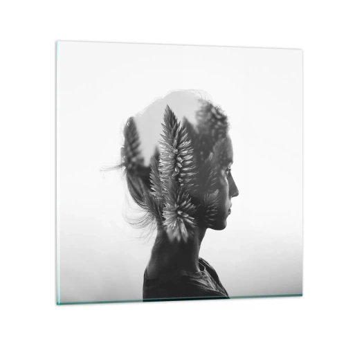 Impression sur verre - Image sur verre - Dame de la pinède - 30x30 cm