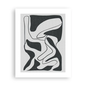 Affiche - Poster - Amusement de labyrinthe abstrait - 40x50 cm