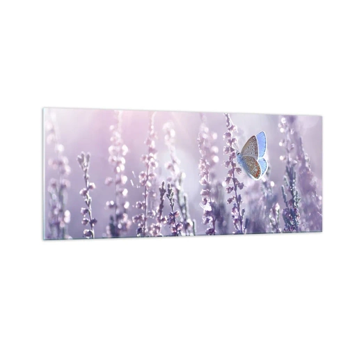 Impression sur verre - Image sur verre - Baiser de papillon - 100x40 cm