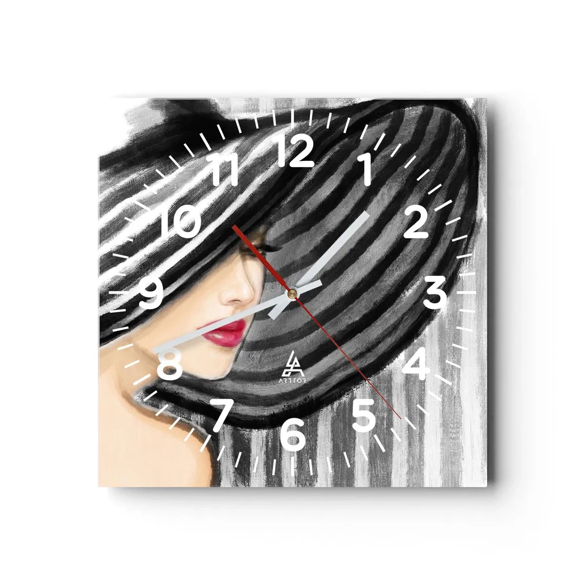 Horloge murale - Pendule murale - Où te chercher ? - 40x40 cm