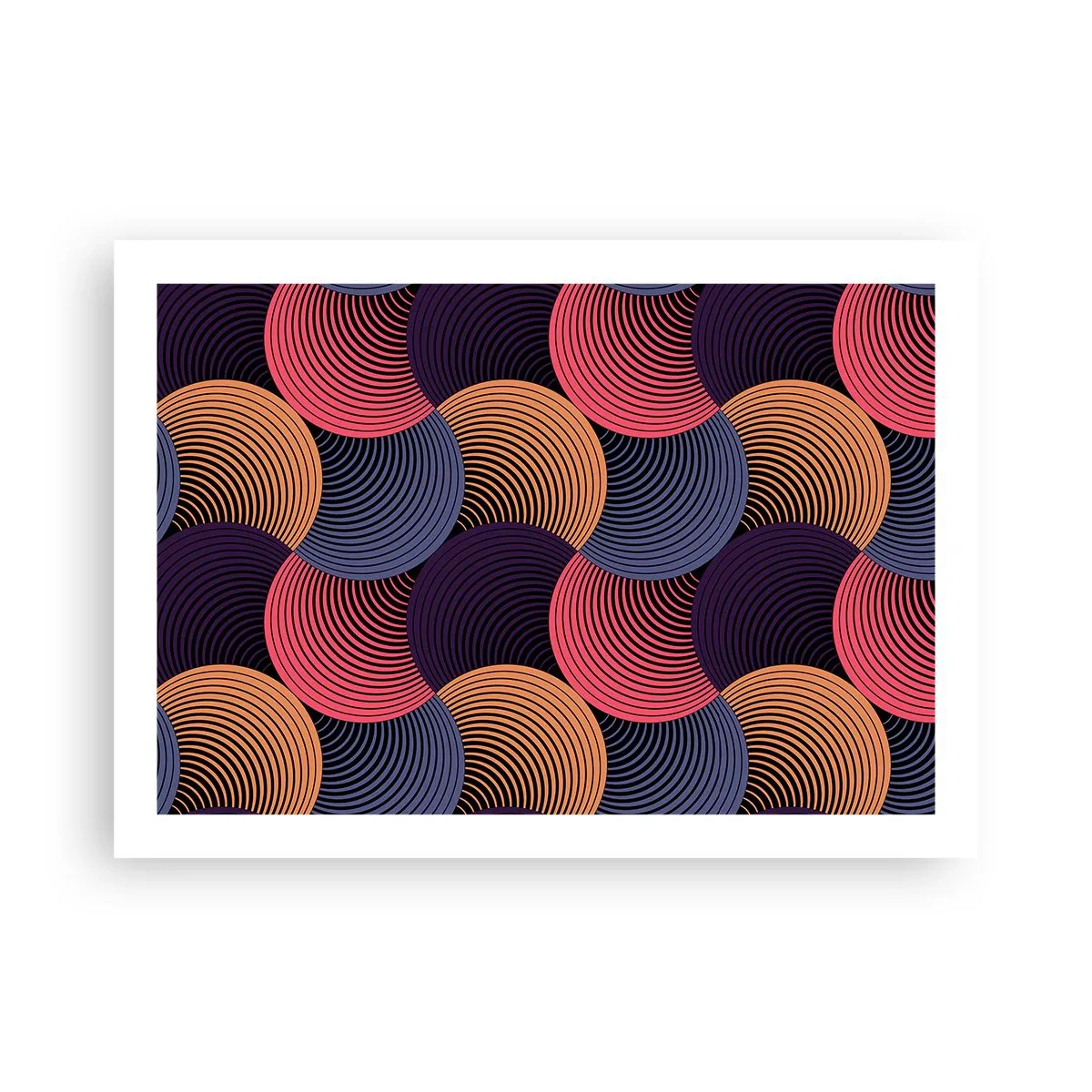 Affiche - Poster - Dans un rythme circulaire - 70x50 cm