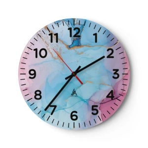 Horloge murale - Pendule murale - Rencontre et mélange - 30x30 cm