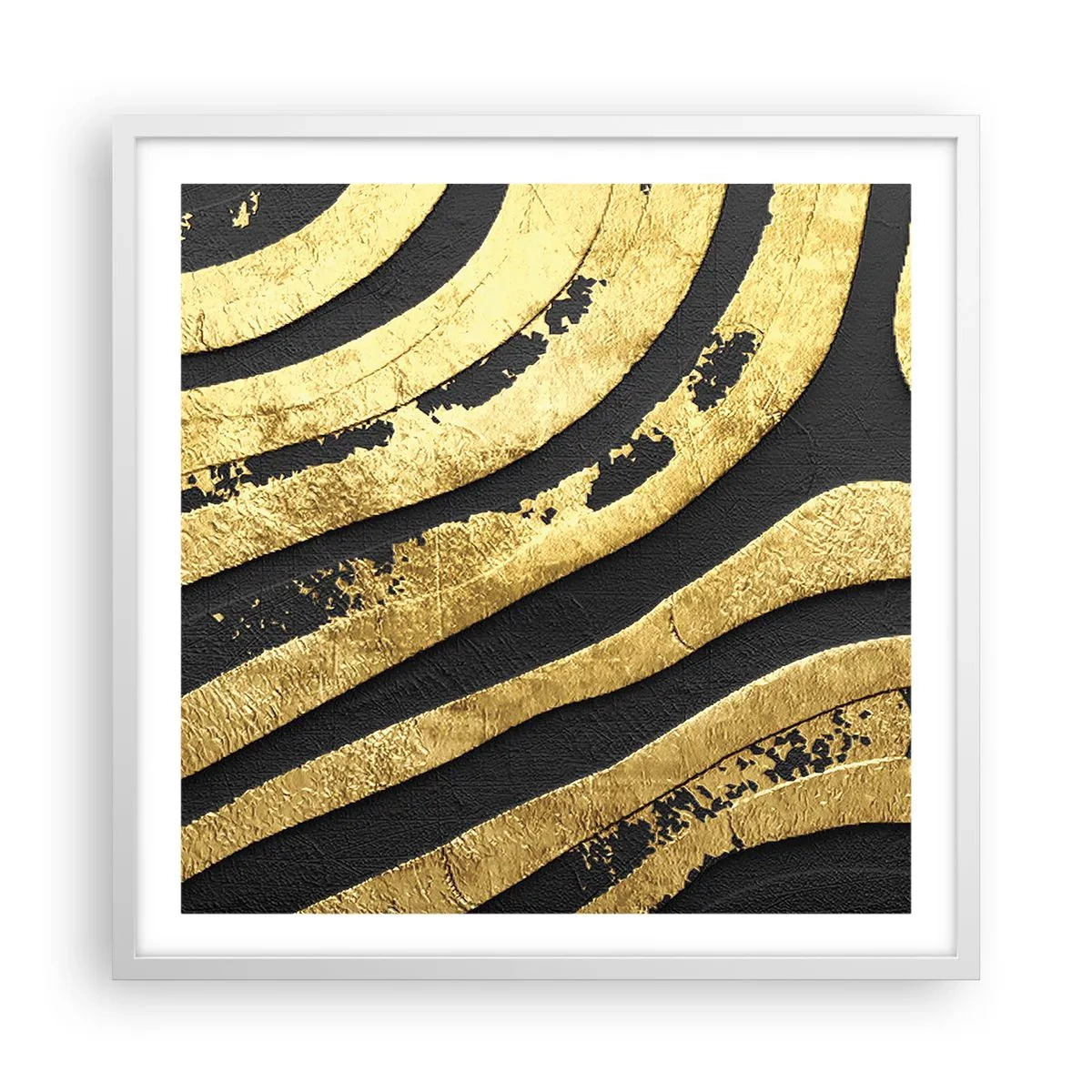 Affiche dans un cadre blanc - Poster - Tout coule - 60x60 cm