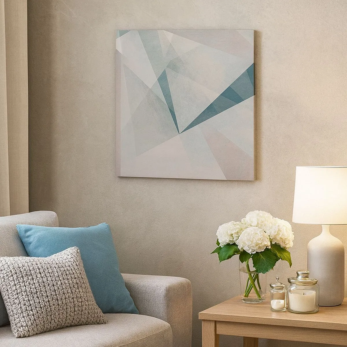 Impression sur toile - Image sur toile - Calme bien que dynamique - 30x30 cm