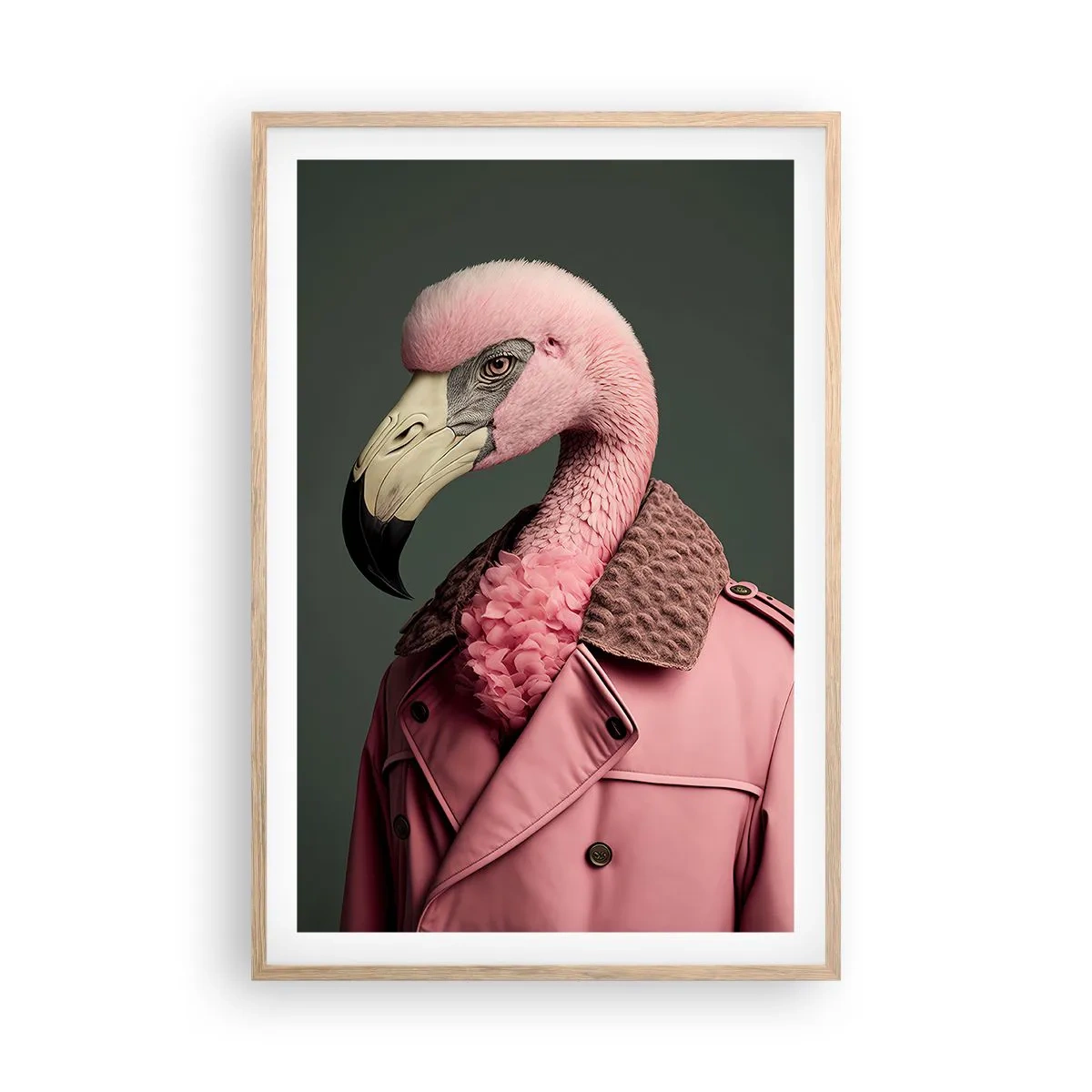 Affiche dans un chêne clair - Poster - La vraie élégance - 61x91 cm