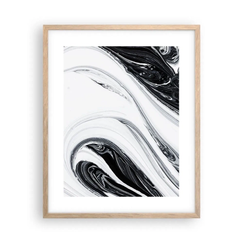 Affiche dans un chêne clair - Poster - Une combinaison d'opposés - 40x50 cm