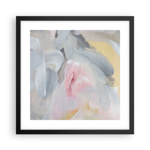 Affiche dans un cadre noir - Poster - Dans un monde pastel - 40x40 cm