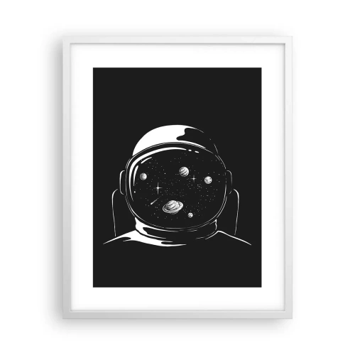 Affiche dans un cadre blanc - Poster - Sympa la vue - 40x50 cm