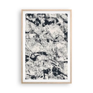 Affiche dans un chêne clair - Poster - Interpénétration des contraires - 61x91 cm