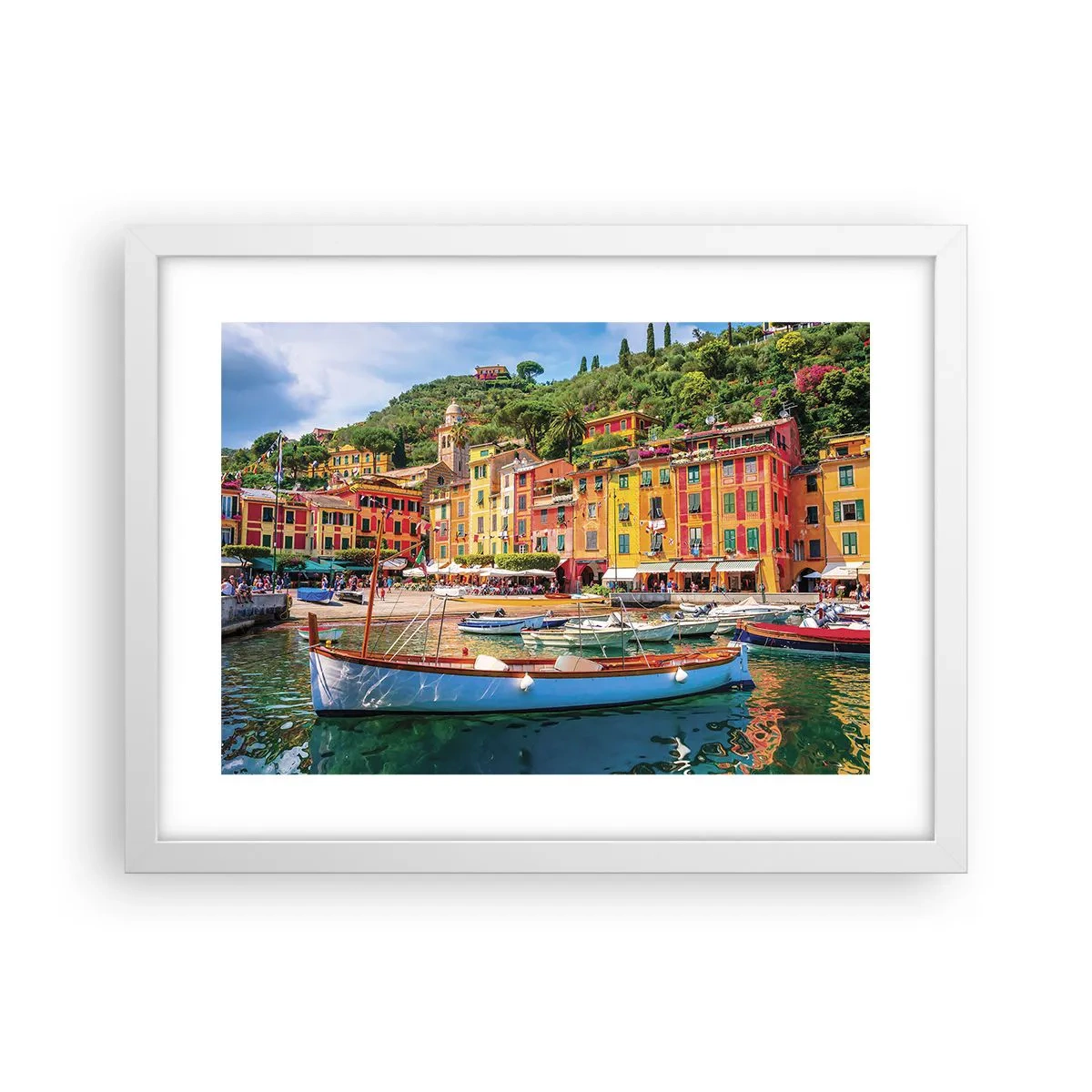 Affiche dans un cadre blanc - Poster - Matinée italienne - 40x30 cm