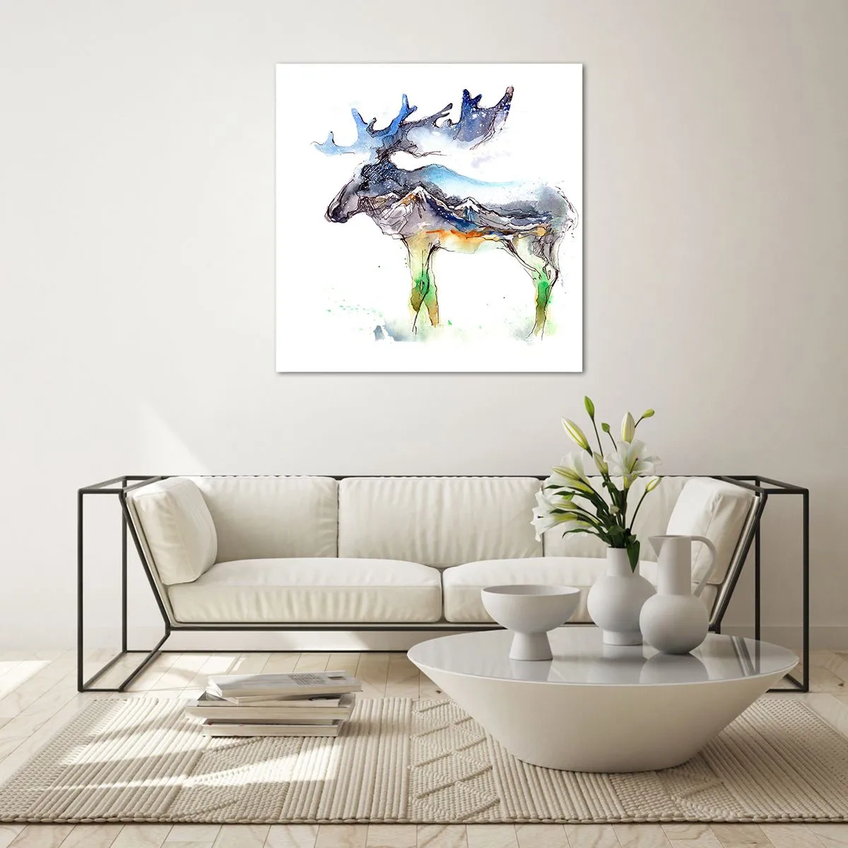 Impression sur verre - Image sur verre - Le héros d'un conte d'hiver - 60x60 cm