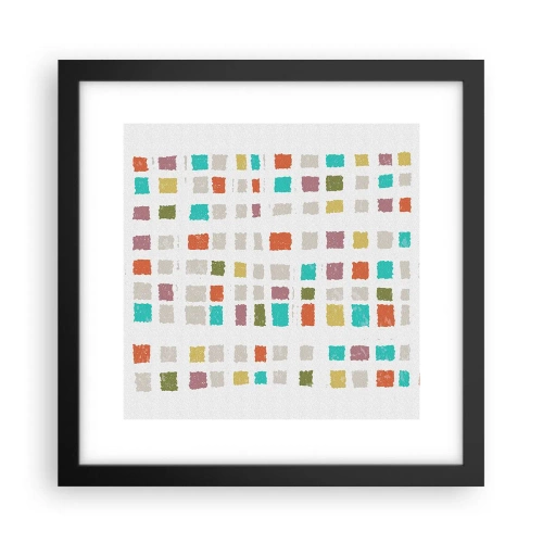 Affiche dans un cadre noir - Poster - Jeu inconnu - 30x30 cm