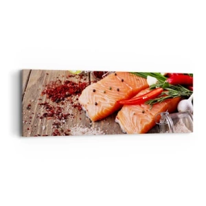 Impression sur toile - Image sur toile - Aventure norvégienne dans la cuisine - 90x30 cm