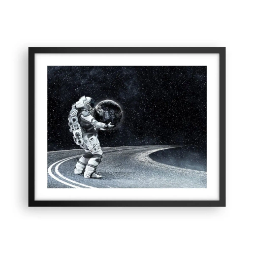 Affiche dans un cadre noir - Poster - Sur la Voie Lactée - 50x40 cm