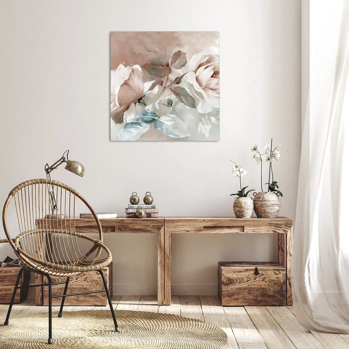 Impression sur toile - Image sur toile - L'esprit du romantisme - 50x50 cm