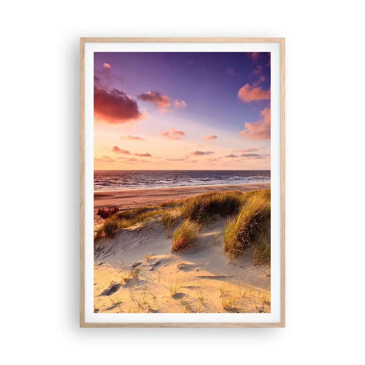 Affiche dans un chêne clair - Poster - L'air sent déjà l'été - 70x100 cm