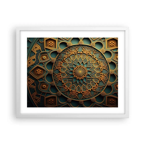 Affiche dans un cadre blanc - Poster - Dans une ambiance arabe - 50x40 cm
